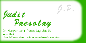 judit pacsolay business card